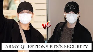 Suga and Namjoon&#39;s return to Korea, HYBE changed BTS Security