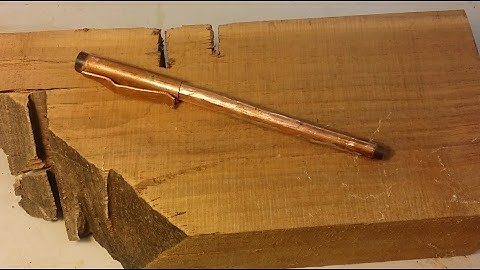 No Lathe Pen Challenge Copper and Walnut