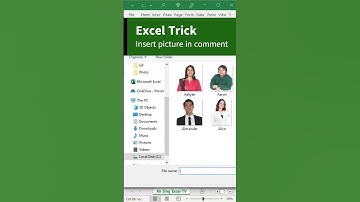 Excel trick to insert picture in comment box