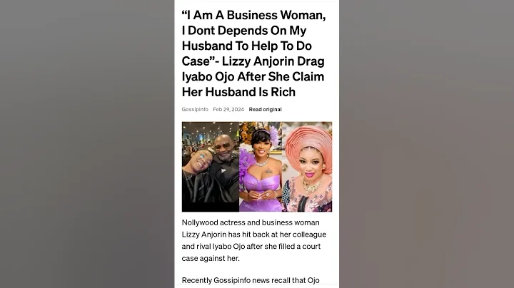 Lizzy Anjorin drag Iyabo Ojo #iyaboojo #lizzyanjorin #reginadaniels