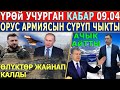 "ӨЛҮКТӨР ЖАЙНАП КАЛДЫ" ҮРӨЙ УЧУРГАН КАБАР КЕЛДИ 09.04//Путин МОЙНУНА АЛДЫ//Мирзиёев КУТТУКТАДЫ!