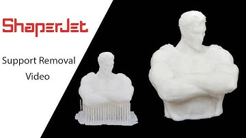 Support removal video by ShaperJet 3D Printer