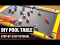 How to make a DIY pool table| Learn how to make your homemade pool game from scratch!