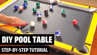 How to make a DIY pool table! For beginners