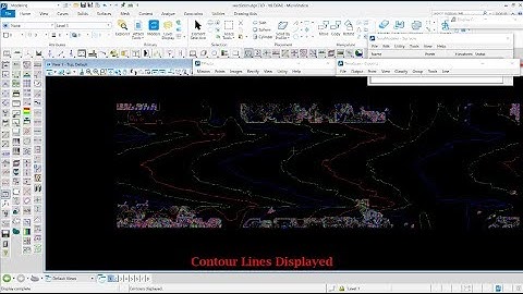 Mobile Mapping Systems - create contour lines by using TerraModel / MicroStation & TerraSolid