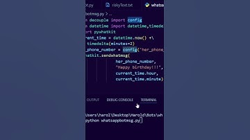 make a WhatsApp bot in less than 2 mins with Python   #whatapp #python #kendrick #crush