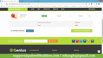 PHP Shopping Cart - Add , Remove, Update Shopping Cart Items - Part 15