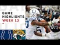 Colts vs. Jaguars Week 13 Highlights | NFL 2018