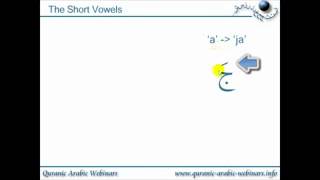 Information 13 QAW Adult Tajweed Lesson 10   Part 1   The Short Vowel Sounds Fathah, Kasrah and Dummah Guide
