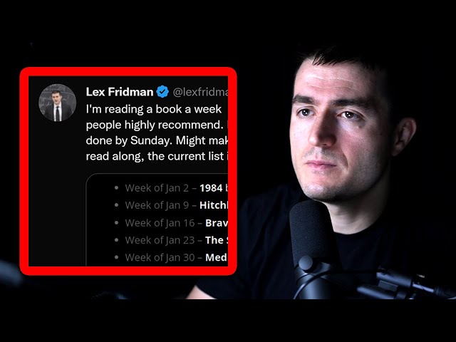 Lex Fridman on X: I finished re-reading 1984 and recorded a video with  some takeaways. Twitter video upload had some issues. Will fix for next  time. If you read some books with