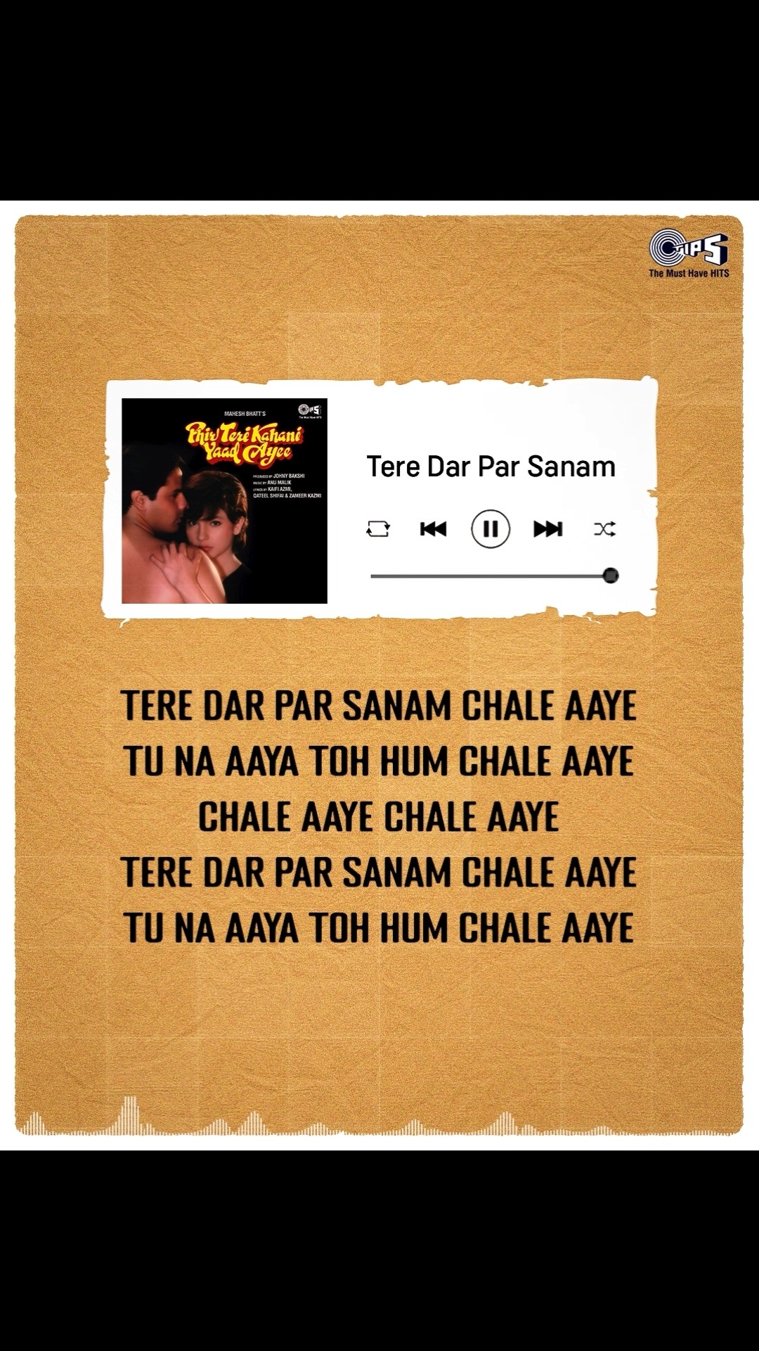 In the silence of longing, every note of this song becomes a confession #TereDarParSanam ❤️