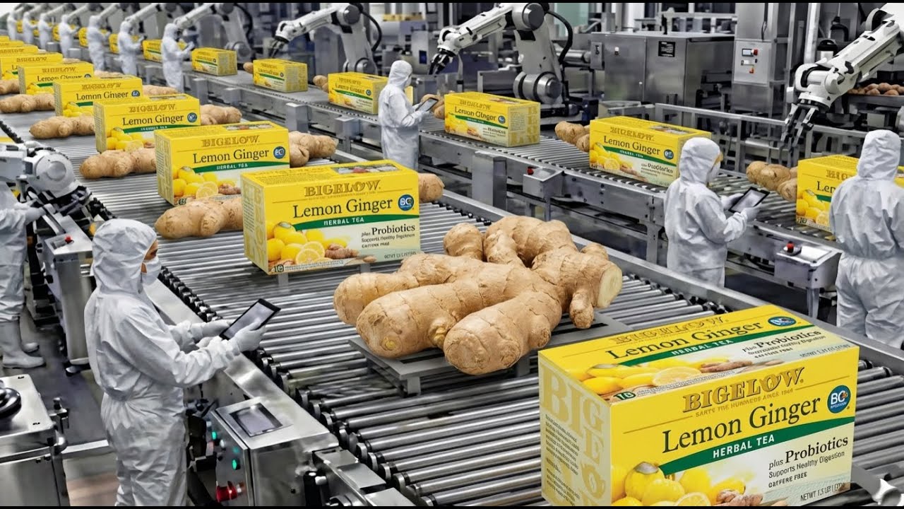 Inside A Modern, High-Tech Ginger Tea Factory: How Ginger Tea Is Made ...