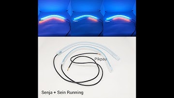 Lampu LED Slim Alis Fleksibel 30cm Modul Tanam Welcome Light 2 Mode Senja Sein Running Warna Iceblue