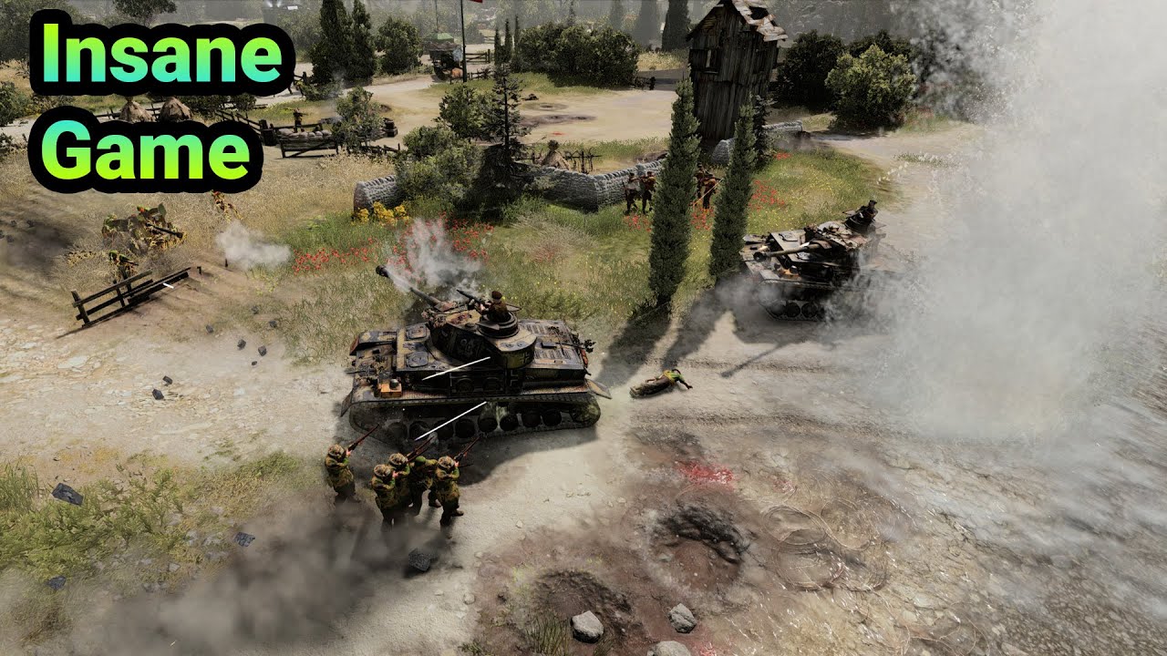 (Insane Game) COH3 2v2 Stana (UK) & PENGUINATOR (US) vs Evelynn (WM) & Swan (AK)