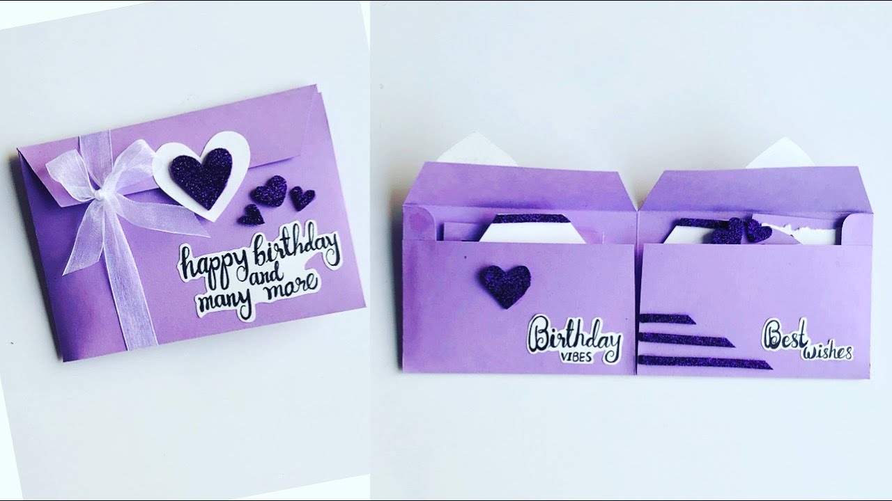 Beautiful Handmade Birthday Card Ideas for Best friend/DIY Birthday Card