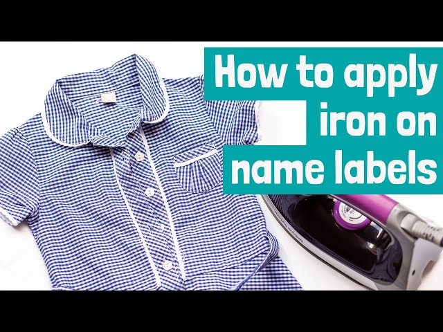 48 Iron-on clothing labels