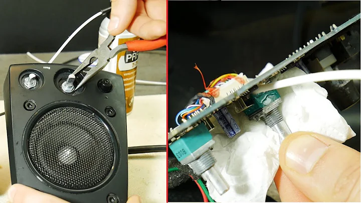 Fix Logitech Speakers Crackling Volume Knob DIY
