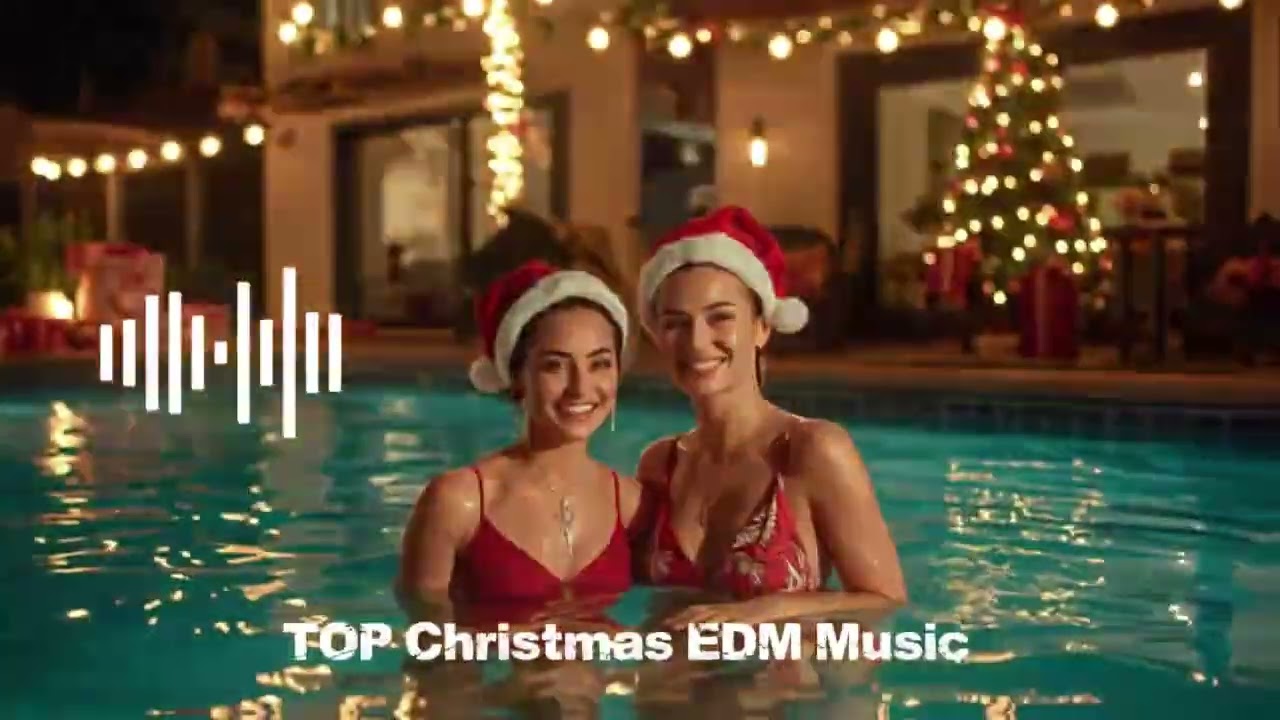 Christmas Bass Party 🎄⚡ | Live Electronic Beats for Magical Holiday Night  Pool Party🎶🔥