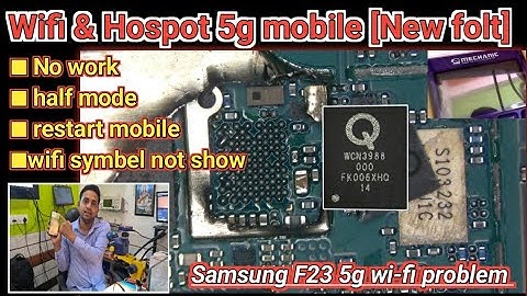 Wifi & Hospot  ka [New folt] !! SAMSUNG F23 wifi not work