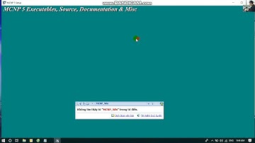 MCNP5-Hướng dẫn VisEd: Tải và cài đặt chương trình MCNP