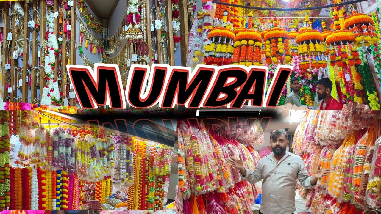 भूलेश्वर मुंबई artificial flowers wholesale market in mumbai