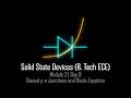 Biased p-n Junctions & The Diode Equation Explained | Solid State Devices Day 9 (B.Tech ECE)