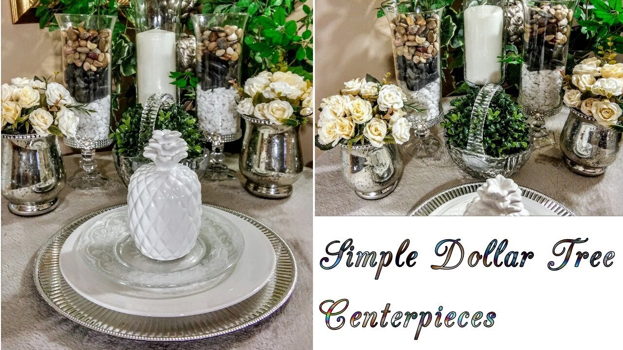 How to DIY Simple Elegant Dollar Tree Spring Centerpieces🌼 Home decor