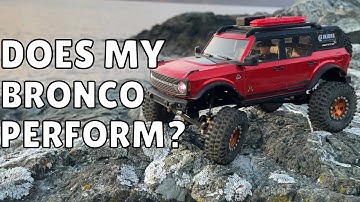Axial SCX24 Bronco Extreme Beach Rock Crawling (Pushing the Limits)