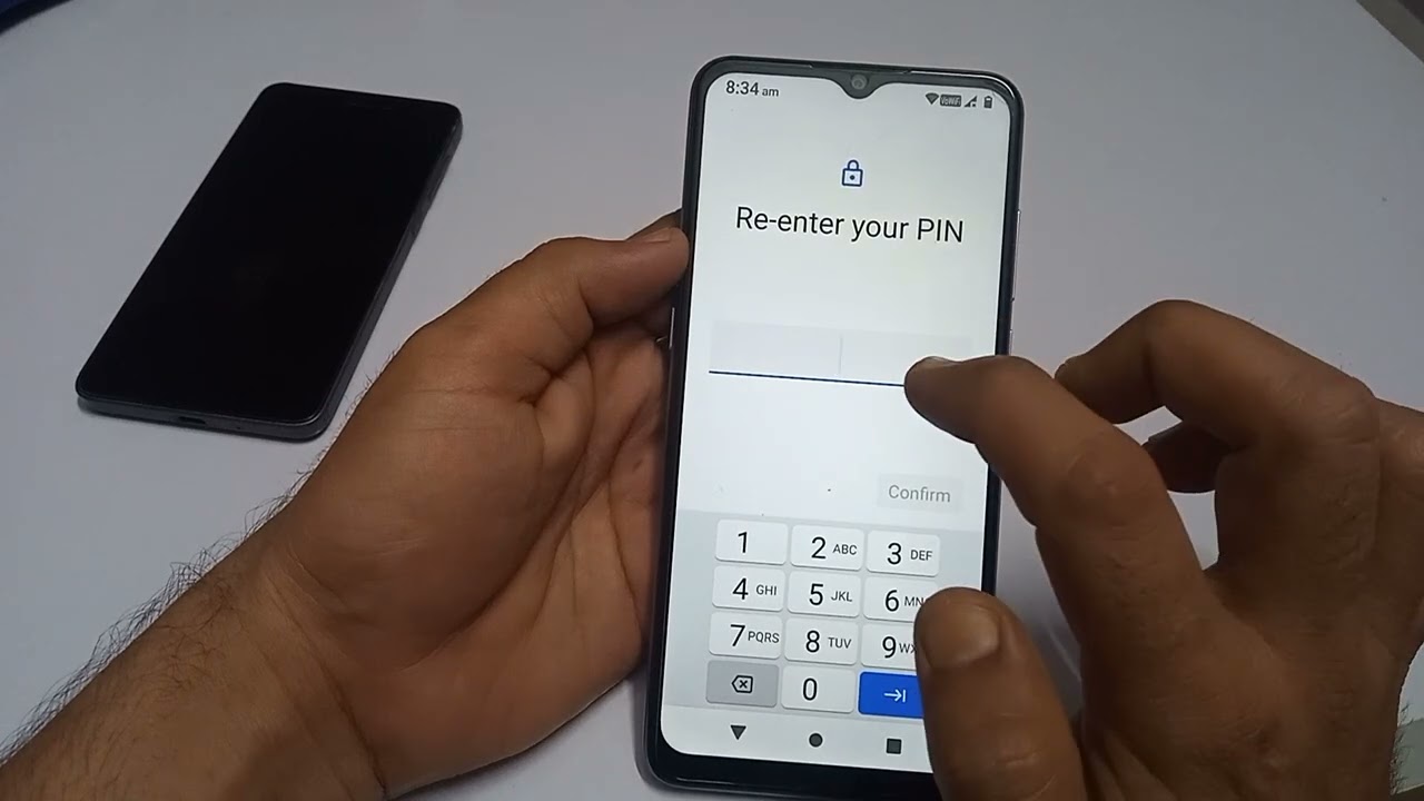 Turn on or off screen lock in Micromax in1b android mobile phone | 