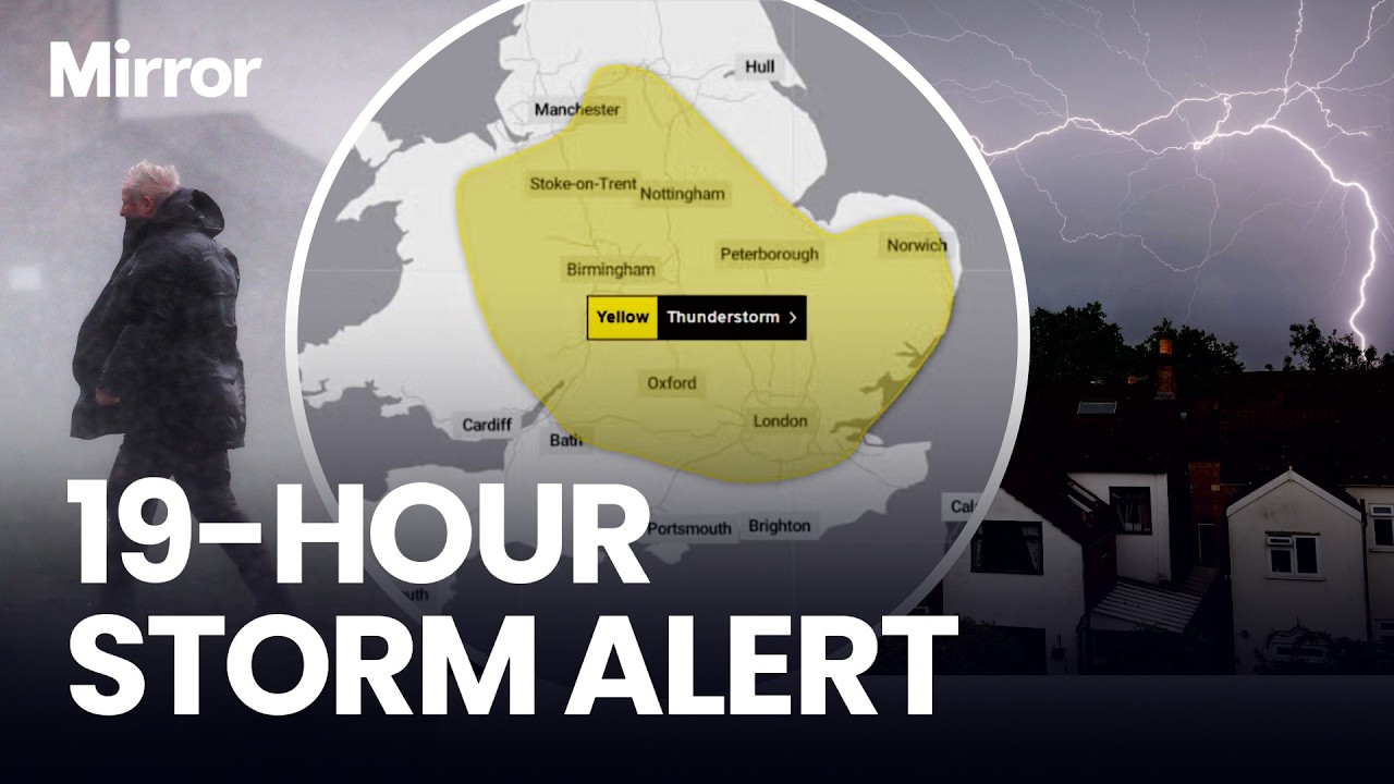 UK braces for THUNDER and LIGHTNING as Met Office issues 19-HOUR POWER CUT WARNING