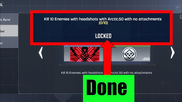 Kill 10 enemies with headshots with Arctic 50 with no attachments