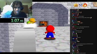 i tried the grimace shake while speedrunning Mario 64