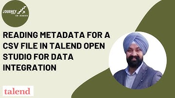 11  Reading Metadata for a CSV file in Talend Open Studio for Data Integration