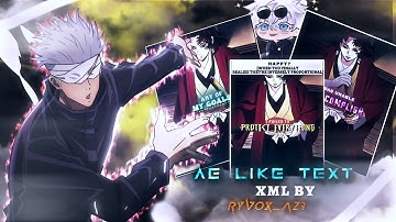 Ae Like Text Animation And Effect In Alight Motion|| + Free Prest 