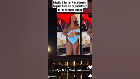 Priscilla & Her Son Prince Rakeem Surprise Juma Jux on His Birthday All The Way From Canada#jumajux
