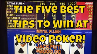 The Five Best Tips To Win at Video Poker! • The Jackpot Gents screenshot 4