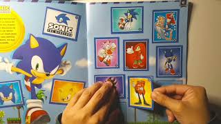 Sonic the hedgehog complete sticker album / album de figuritas Sonic the headgehog completo