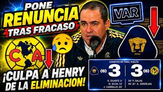 🔥🦅BREAKING NEWS! JARDINE RESIGNS after AMERICA'S ELIMINATION vs PUMAS! BLAMES HENRY for the DEFEAT! screenshot 5