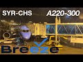 Breeze Airways A220-300 Economy Review | Syracuse to Charleston