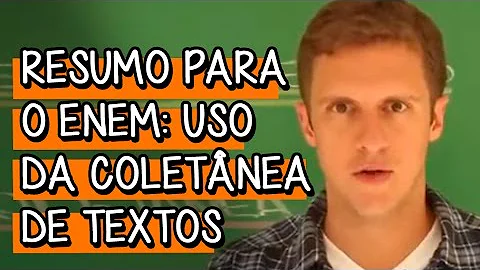 Como usar os dados da coletânea na redação?
