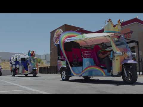 Burger King Espa&ntilde;a dise&ntilde;a sus carrozas para que atiendan el servicio a domicilio y desfilen por las principales calles de Madrid