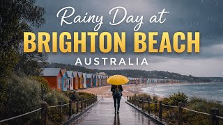Rainy Day at Brighton Beach, Australia | Peaceful Coastal Walk | Relaxing screenshot 2
