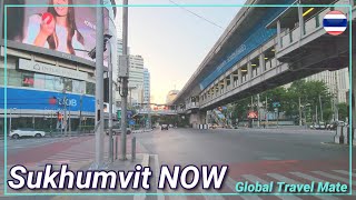 HOW is Sukhumvit Road Thonglor Bangkok NOW Early Morning ?? Thailand [4K]​