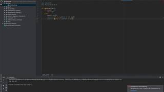 Implementation of quick sort algorithm in python.