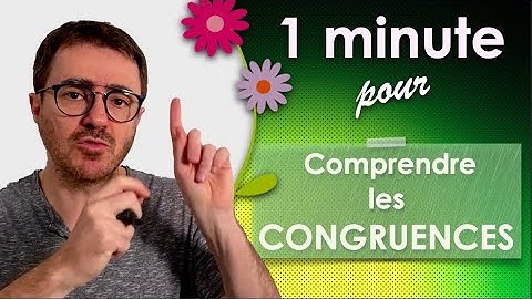 Notion de CONGRUENCE [en 1min⏱]