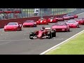 Ferrari F1 2017 vs All Ferrari Supercars - EPIC BATTLE