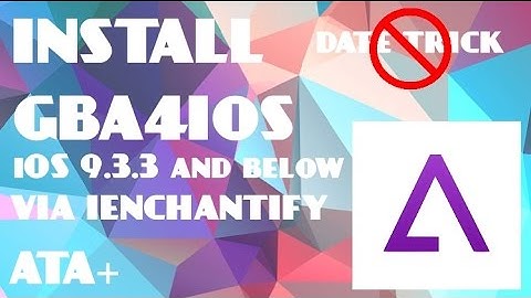 INSTALL GBA4IOS ON 9.3.3 AND BELOW!! NO DATE TRICK!! (NON-JAILBROKEN METHOD)