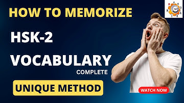 HSK 2 Vocabulary Complete l HSK 2 Characters decomposition l Learn Chinese characters l hsk2 vocab