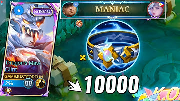 CLINT FIRST ITEM THUNDER BELT IS TOO TANKY  | SUSTAIN IN LATE GAME (100% BROKEN ) 🔥!! BEST BUILD !!!