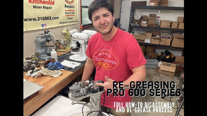 Fixing KitchenAid Pro 600 Stand Mixer Teardown & Rebuild Of Gearbox 